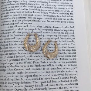 Gold Textured Hoop Earrings